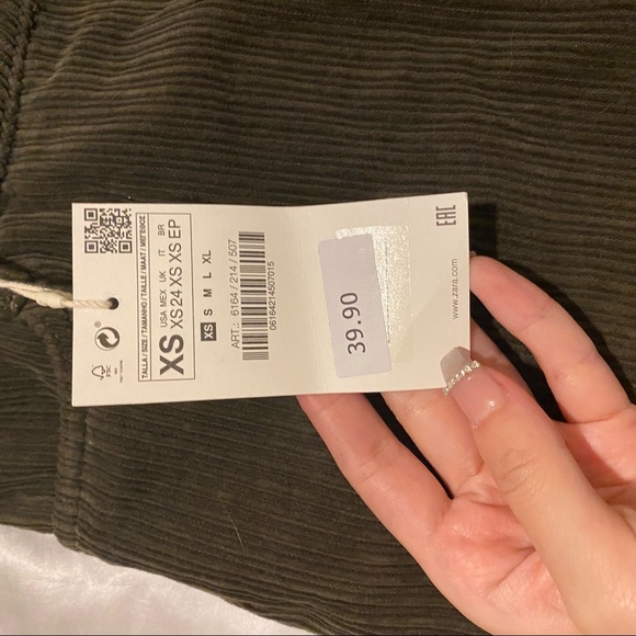 Zara brand new corduroy skort size XS - Picture 2 of 3